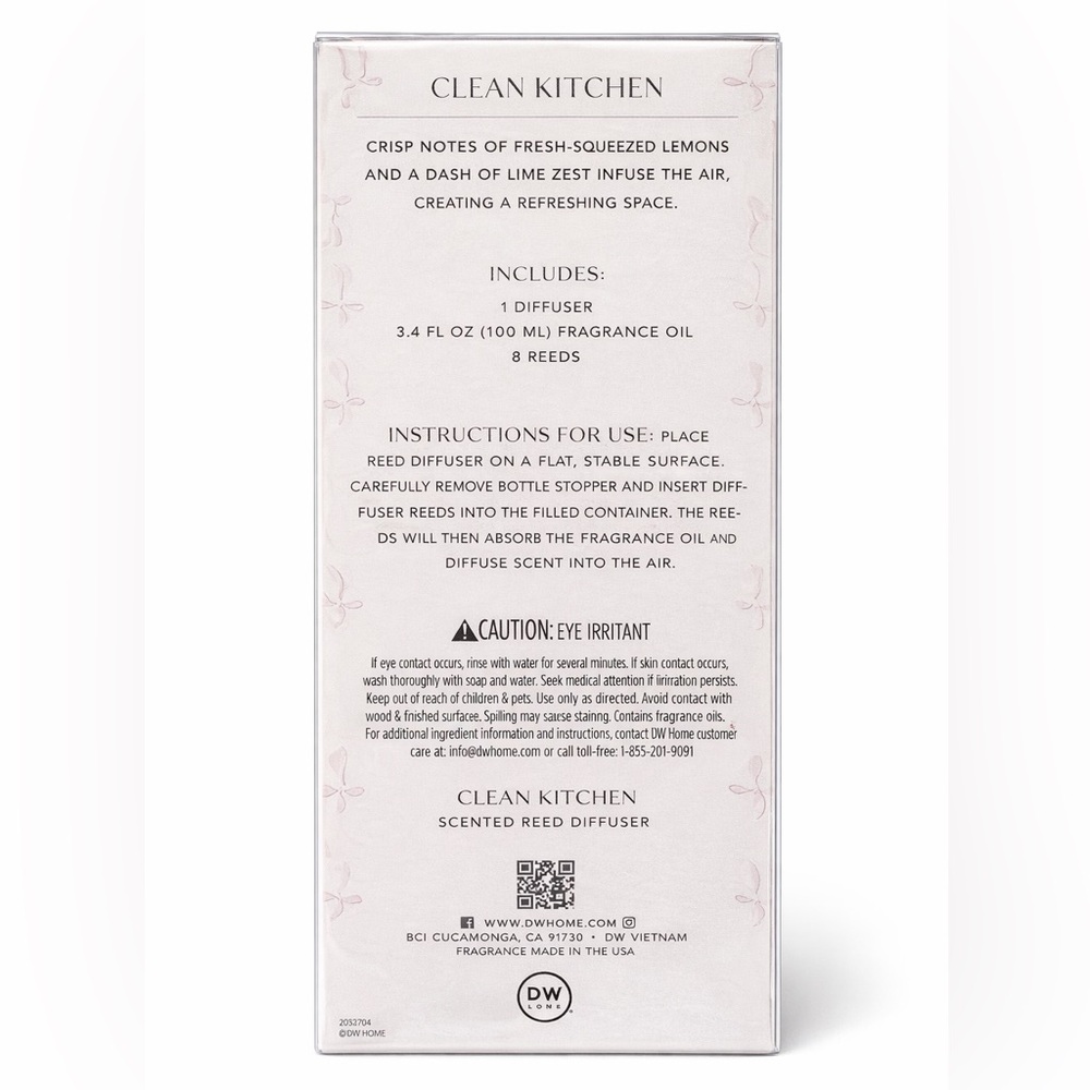 Clean Kitchen Scented Reed Diffuser - Picture 2 of 4